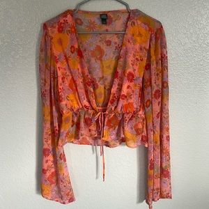 Wild Fable long sleeve 70s shirt